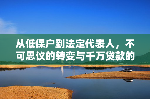 从低保户到法定代表人，不可思议的转变与千万贷款的背后