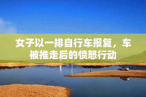 女子以一排自行车报复，车被推走后的愤怒行动
