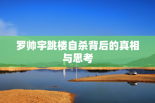 罗帅宇跳楼自杀背后的真相与思考