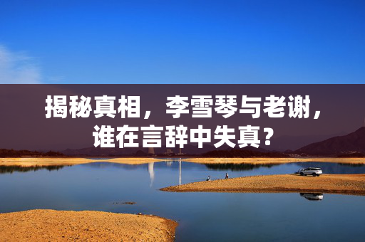 揭秘真相，李雪琴与老谢，谁在言辞中失真？