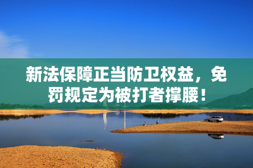 新法保障正当防卫权益，免罚规定为被打者撑腰！