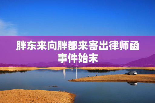 胖东来向胖都来寄出律师函事件始末
